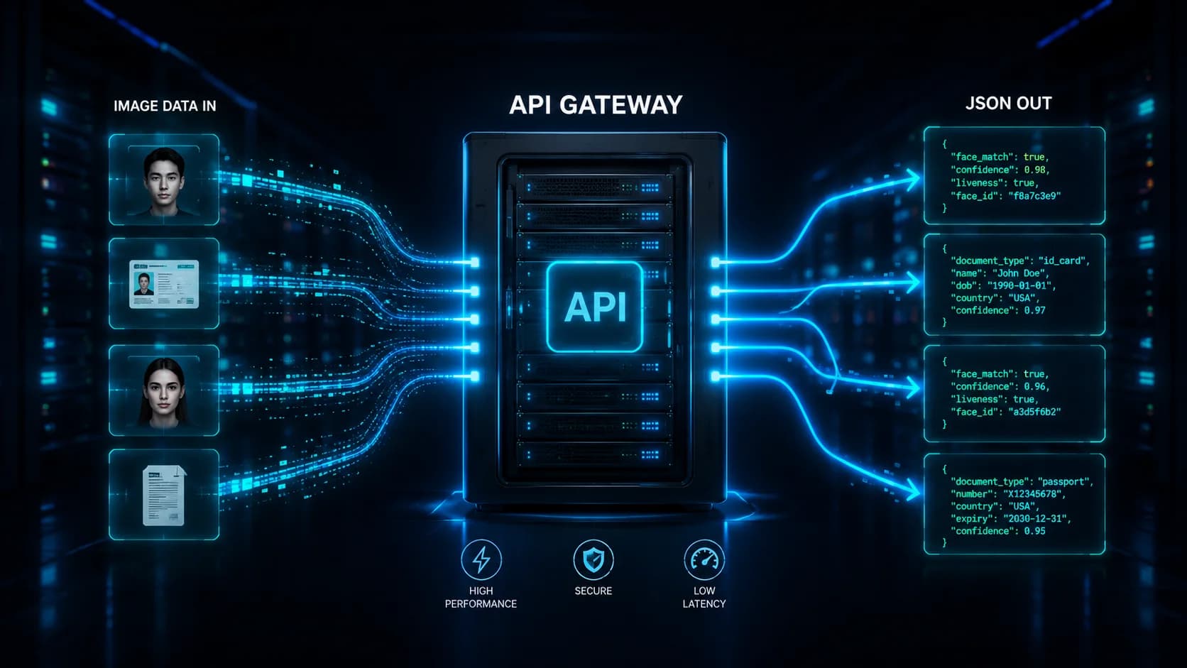 Minh họa API Face AI của Attface